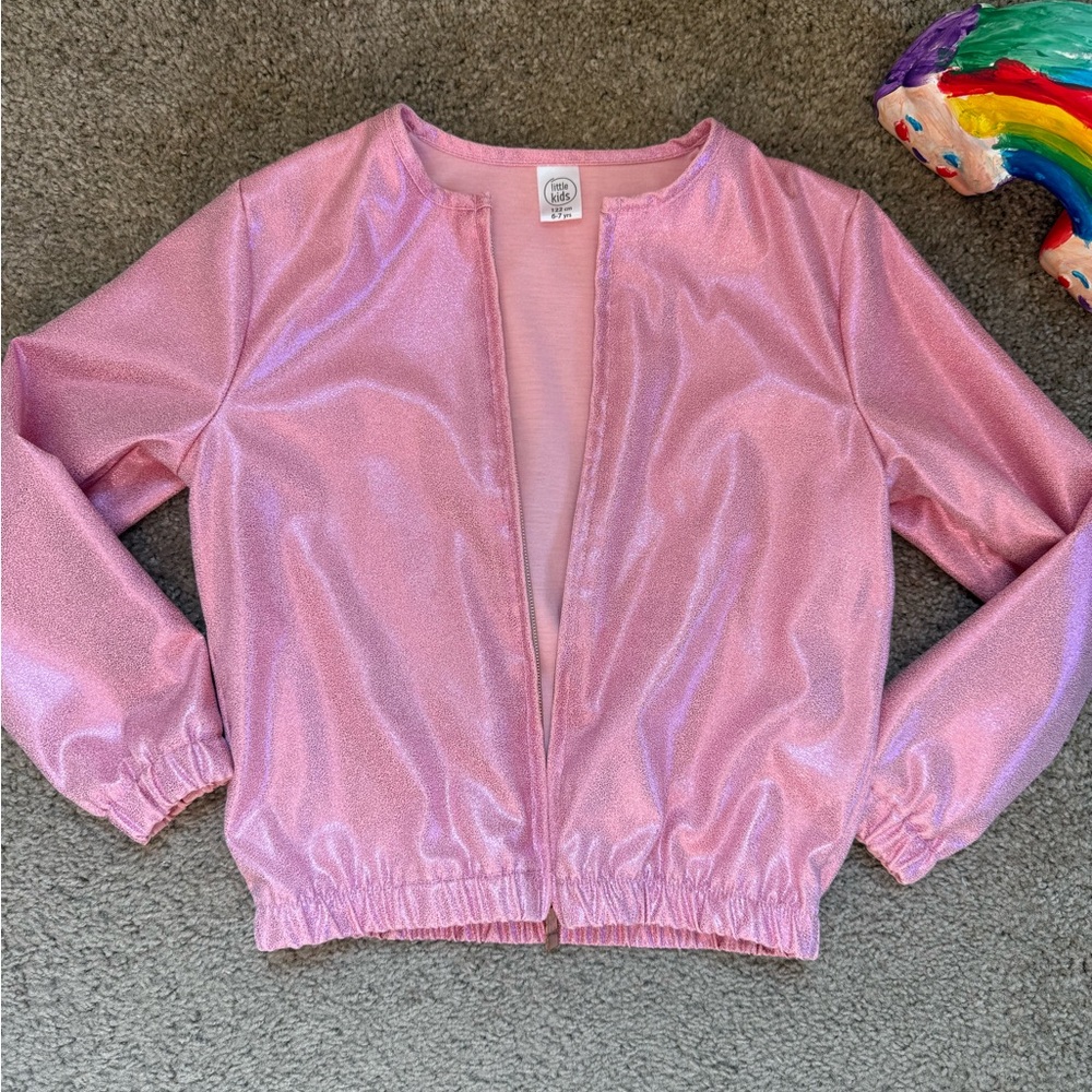 Pink Shimmer Jacket – Girls 6-7 Years